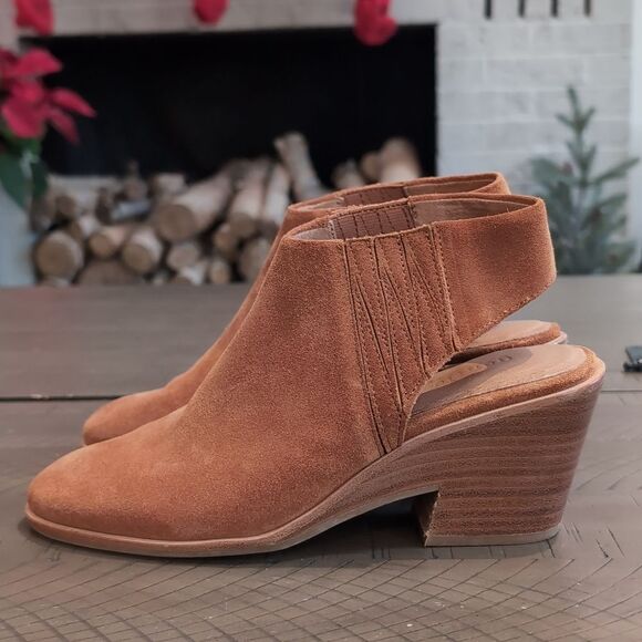 Gentle Souls Blaise Suede Slingback Booties Sz 7.5 - Picture 3 of 10